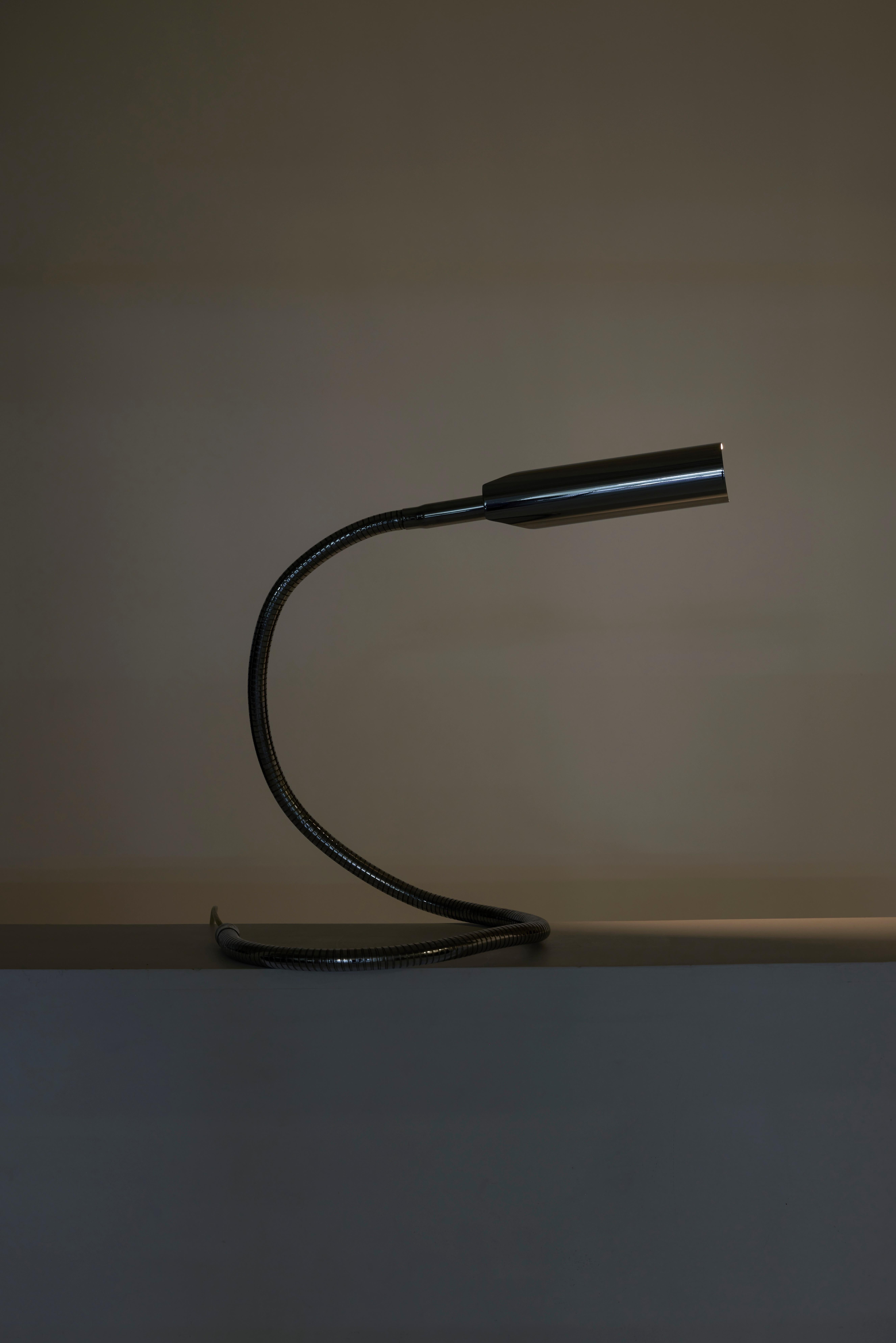 Etienne Fermigier Aluminum Table Lamp For Sale 6