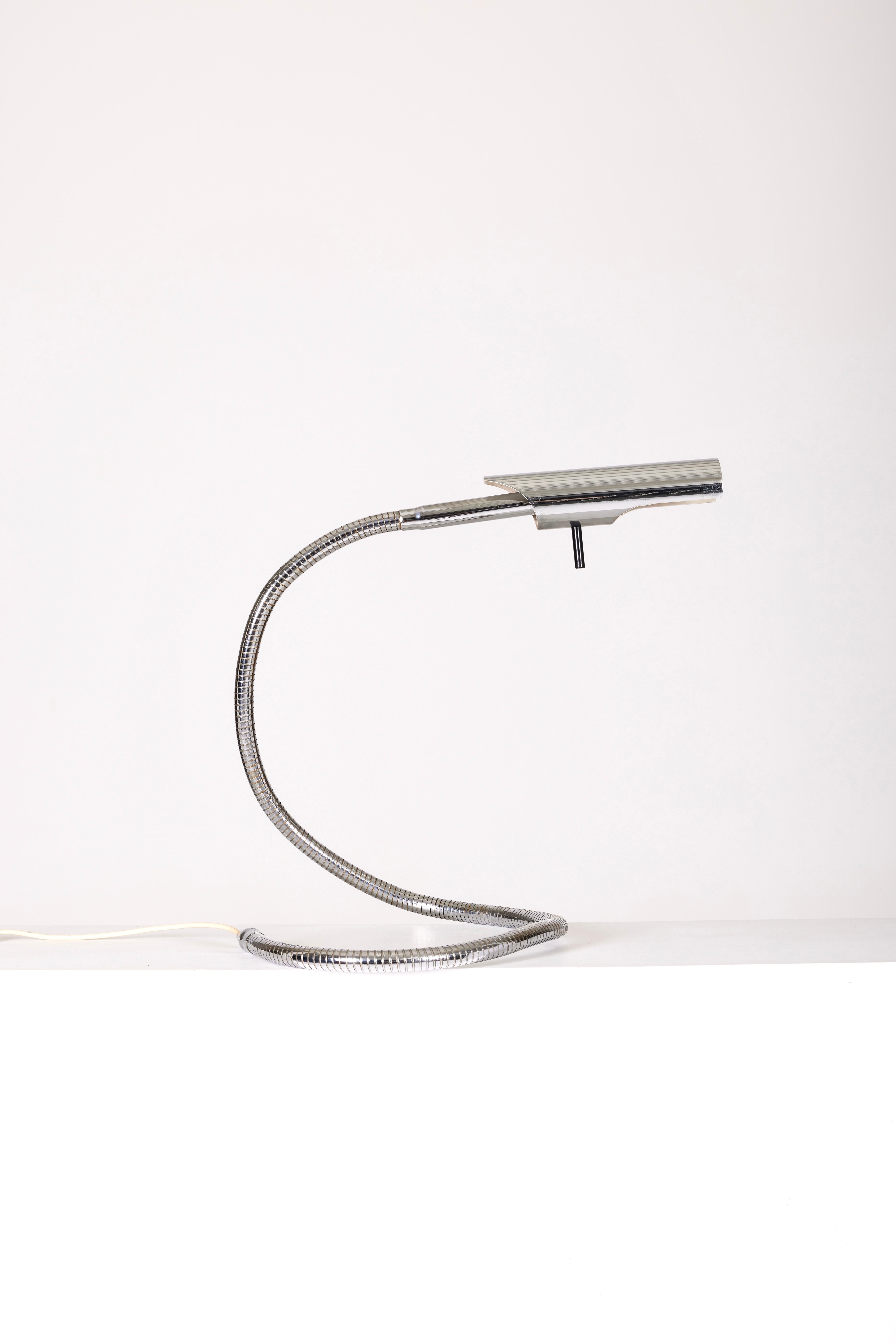 Etienne Fermigier Aluminum Table Lamp For Sale 3