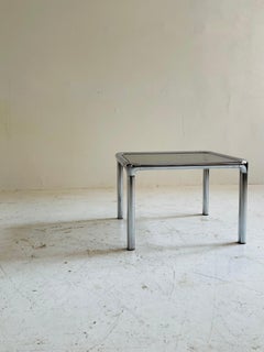 Étienne Fermigier Chrome Side Table, France, 1970s