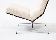 Etienne Fermigier Pareja de Sillones Slipper en Crema, Francia Años 60