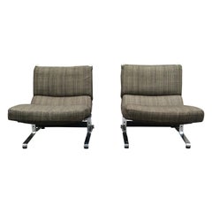 Etienne Fermigier, Pair of Lounge Chairs, circa 1965