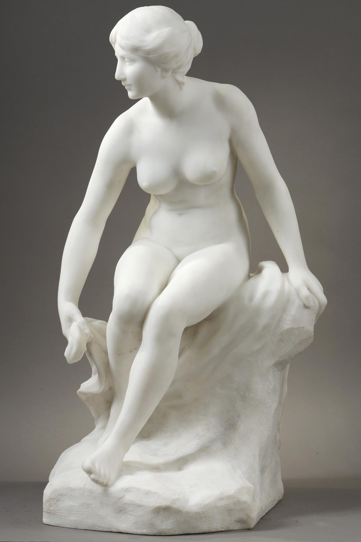 Bather - Sculpture by Etienne  Hachenburger