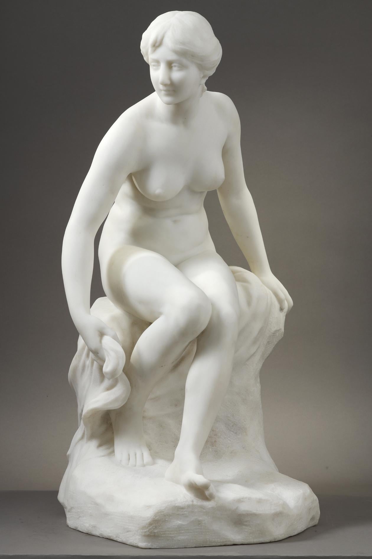 Etienne  Hachenburger Figurative Sculpture - Bather