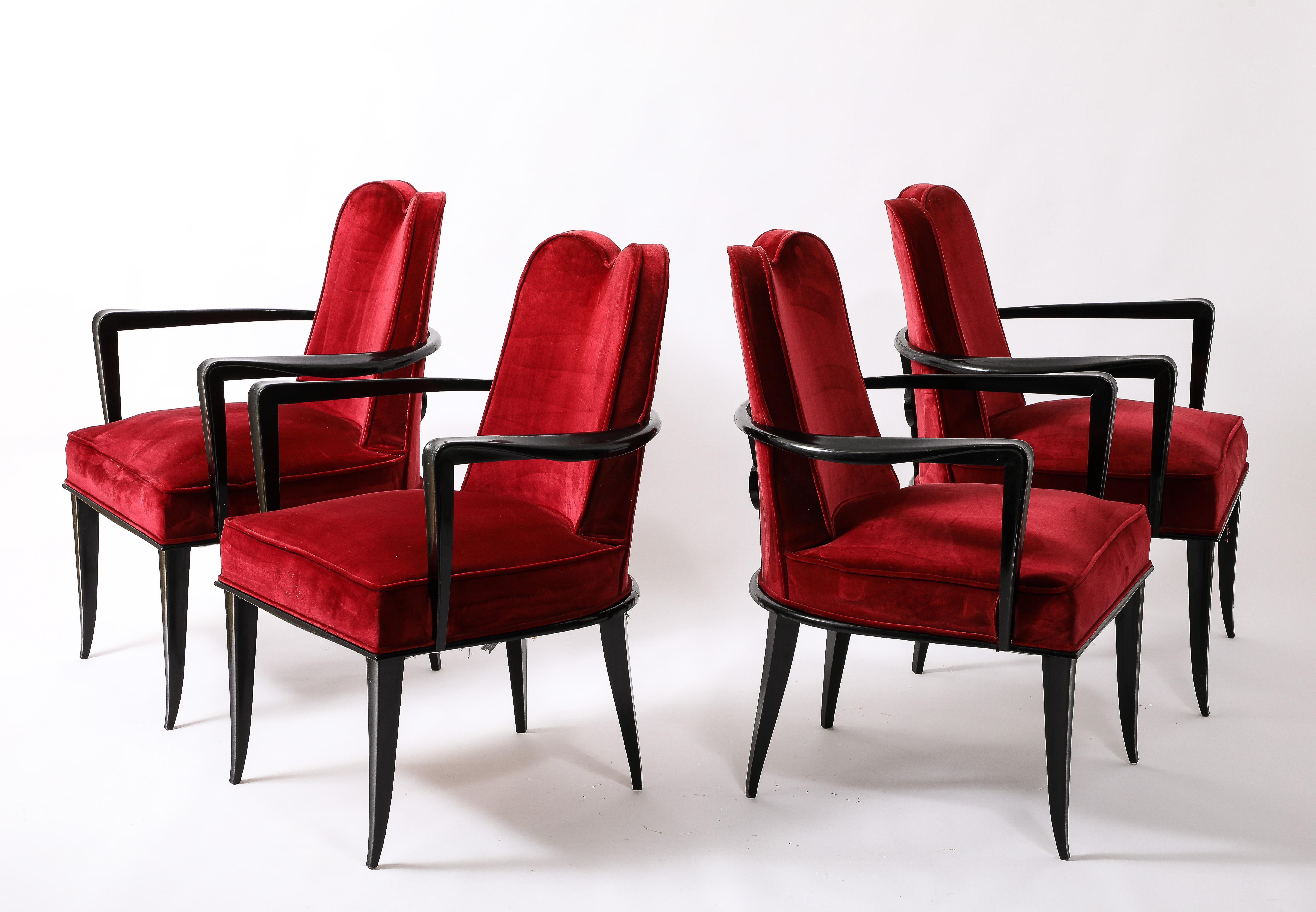 Etienne Henri Martin Chairs, France 1930's For Sale 11