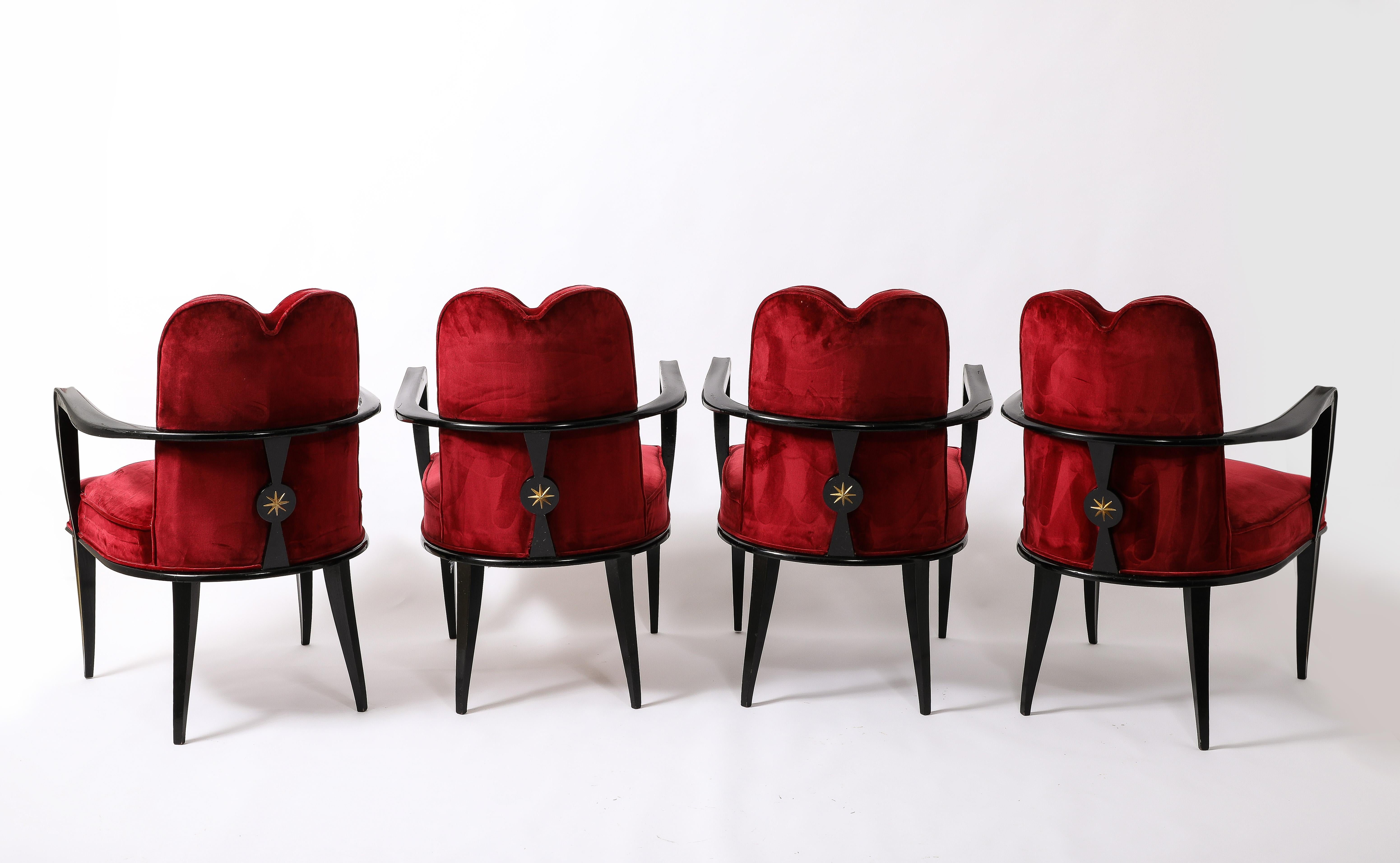 Etienne Henri Martin Chairs, France 1930's For Sale 12