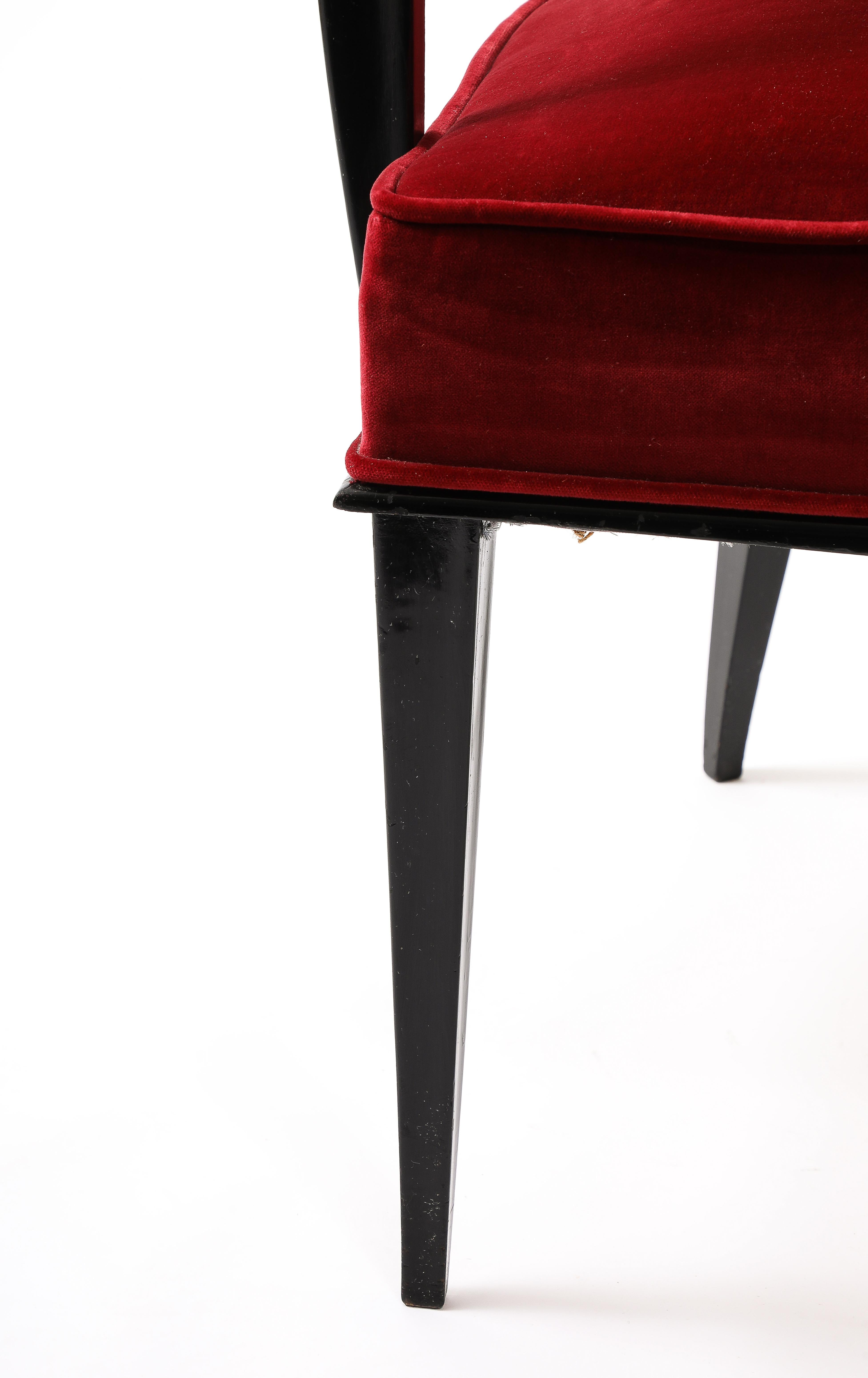 Art Deco Etienne Henri Martin Chairs, France 1930's For Sale
