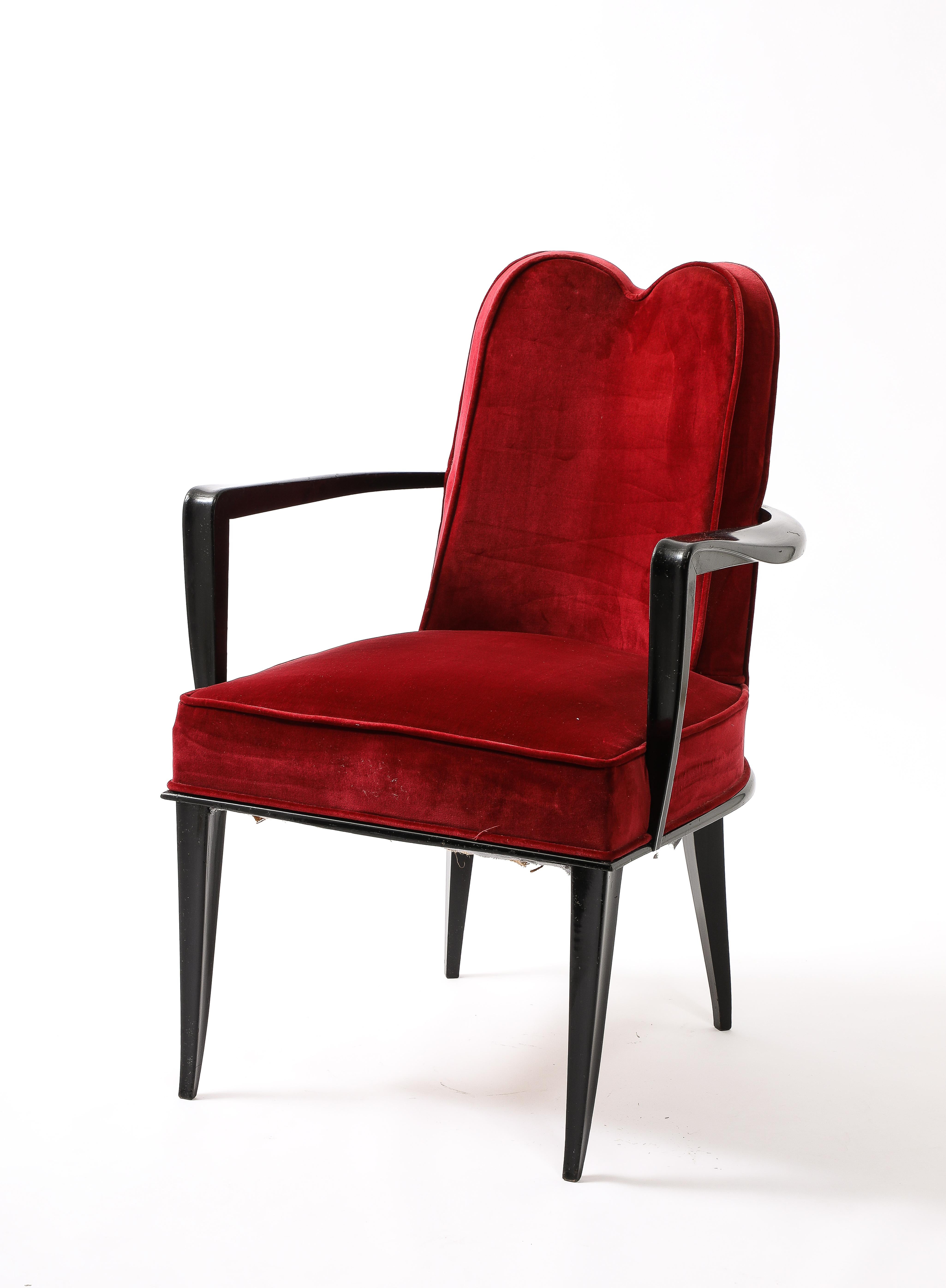 French Etienne Henri Martin Chairs, France 1930's For Sale