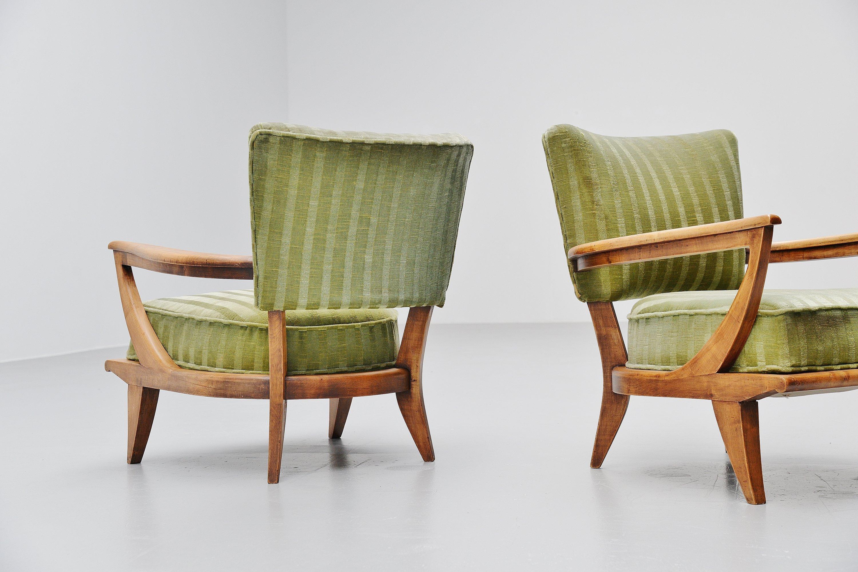 Etienne-Henri Martin SK40 Lounge Chairs Steiner, 1952 1