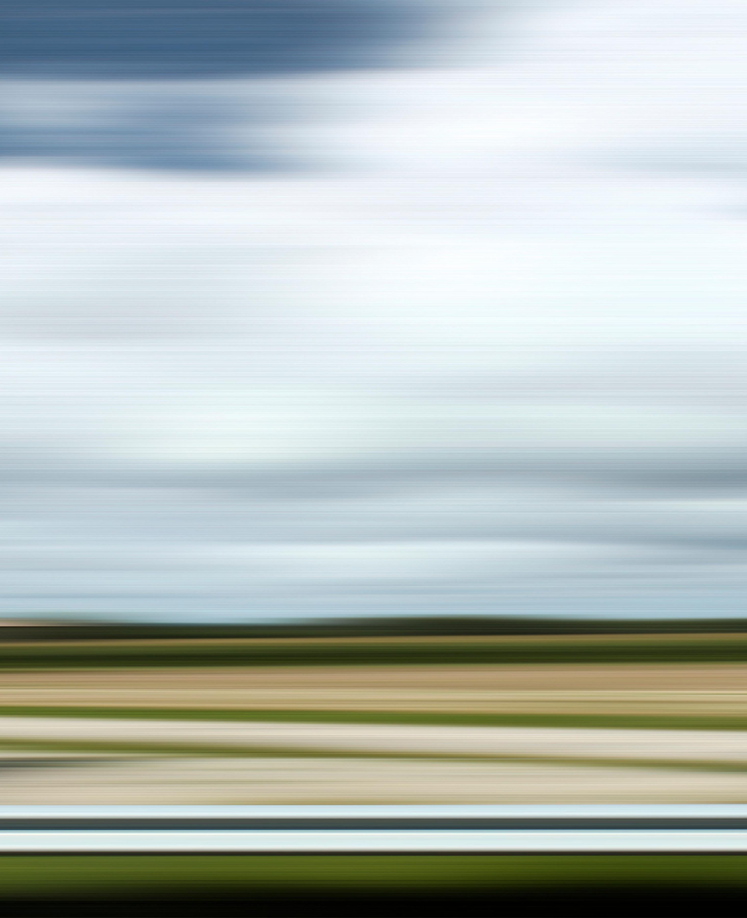 Auterive - nature, contemporary, abstracted landscape, photography on dibond - Contemporary Photograph by Etienne Labbe