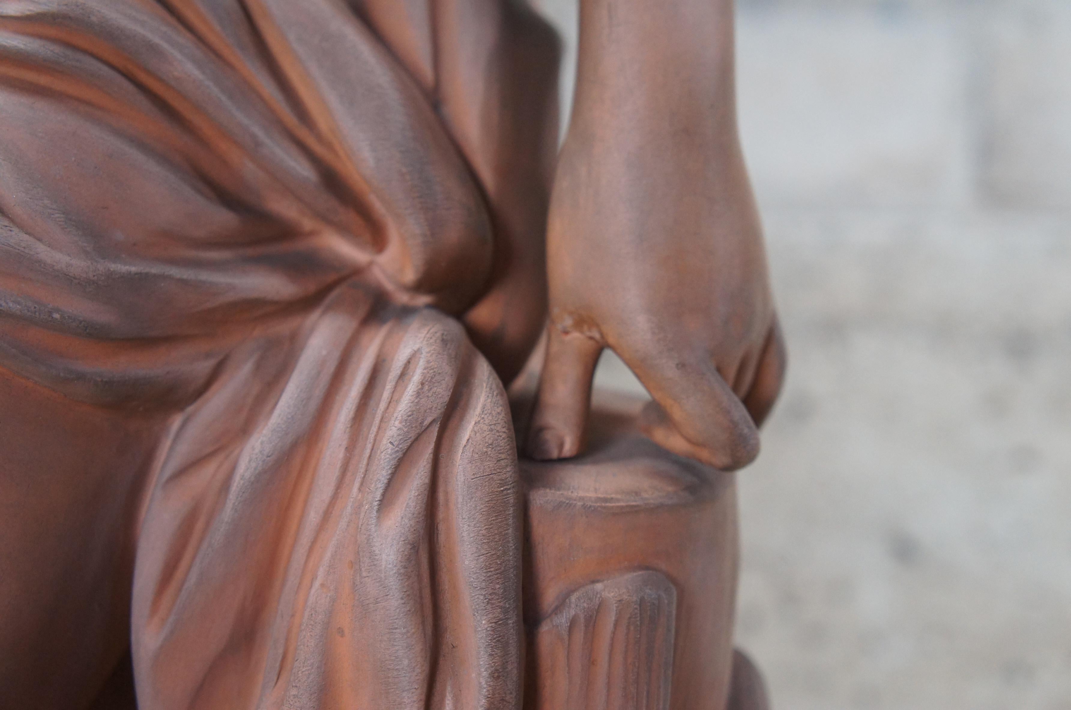 Etienne Maurice Falconet Terracotta Nude Baigneuse Bathing Woman Statue 31