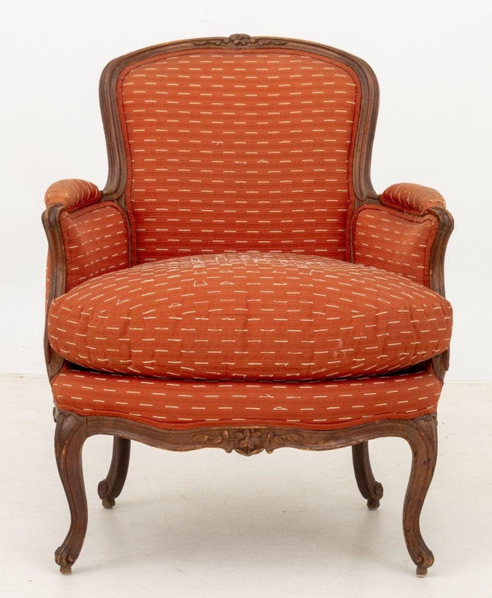 Par de Bergeres Luis XV de Madera de Haya Etienne Meunier Francés en venta