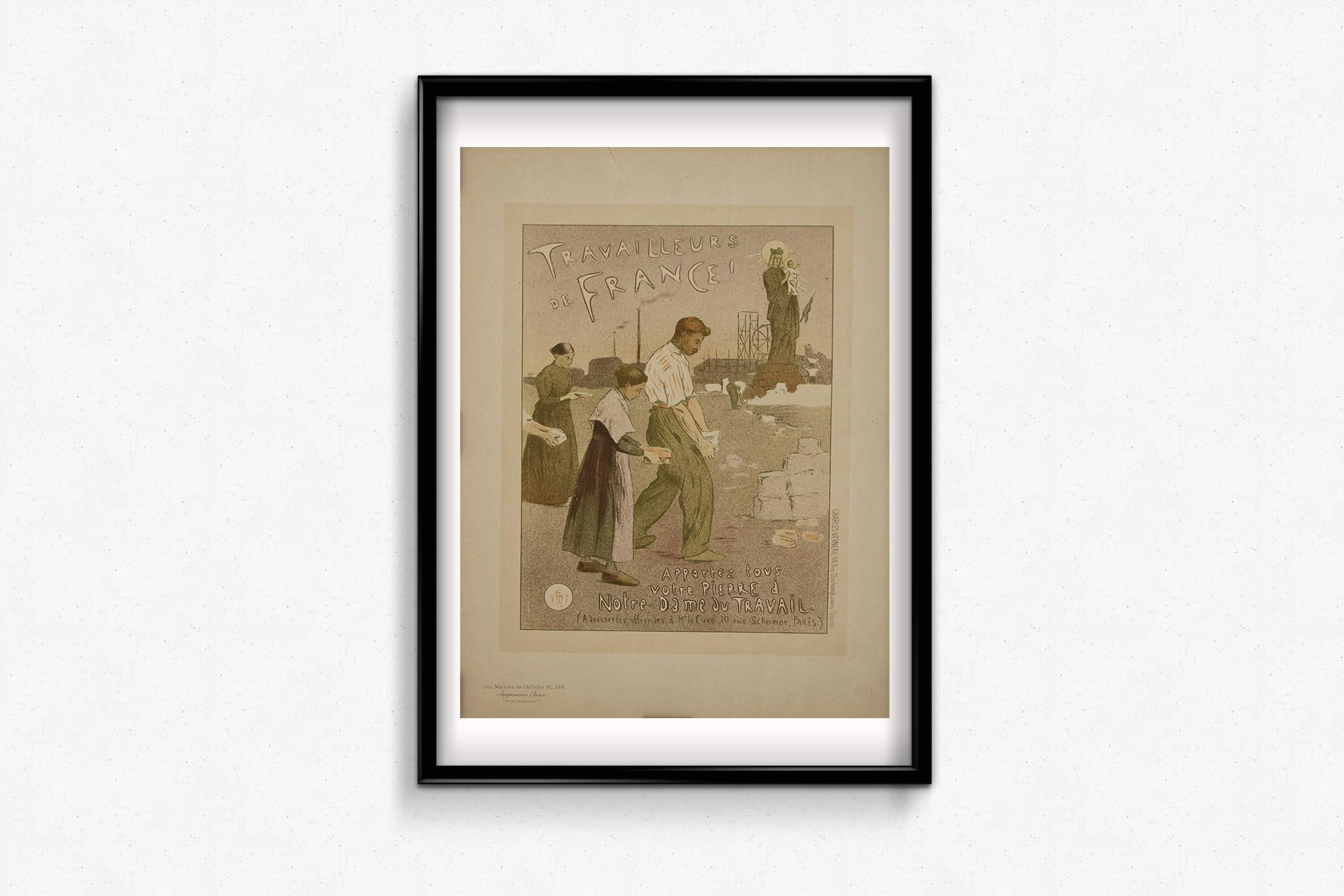 1898 Original lithograph by Étienne Moreau-Nélaton - Les Maîtres de l’Affiche For Sale 2