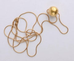 Etienne Perret - Collana a sfere d'oro con diamanti e catena lunga