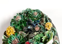 Etienne Pottier, Scultura ovale da parete in ceramica smaltata, Francia, 2025