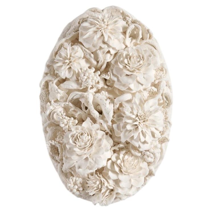 Etienne Pottier, Scultura ovale da parete in ceramica smaltata, Francia, 2025