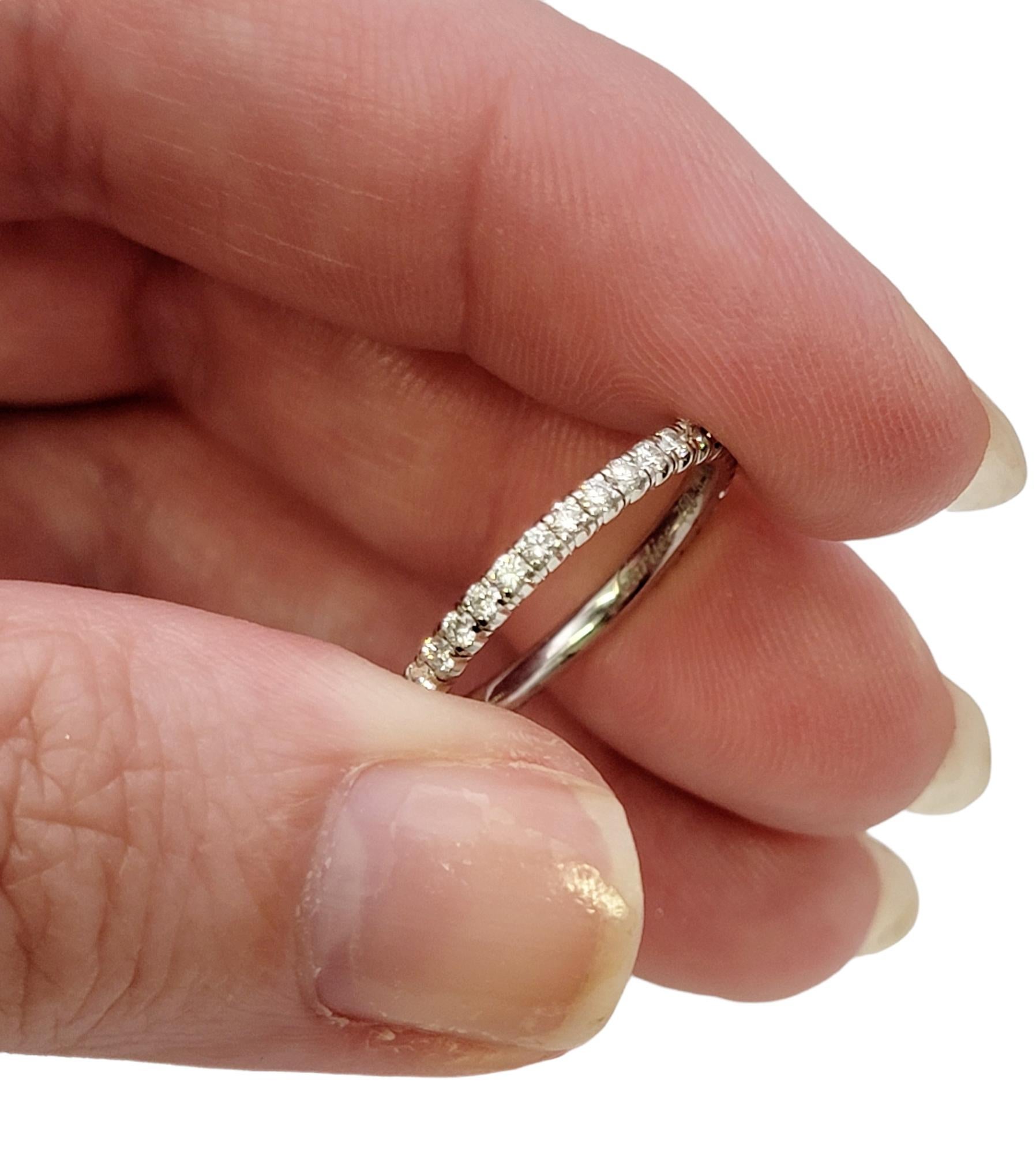 Etincelle de Cartier 18 Karat Gold Pave Diamond Eternity Wedding Band Ring 51 For Sale 3