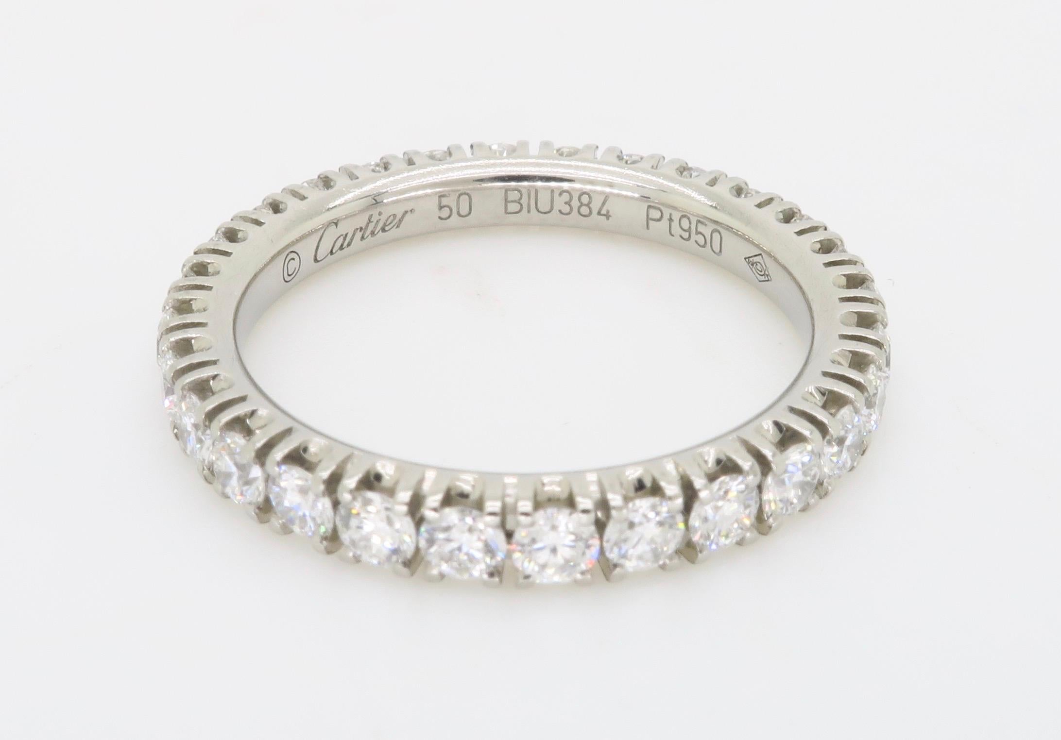 Étincelle de Cartier Diamantenes Ewigkeits-Ehering (Rundschliff) im Angebot