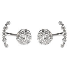 Etincelle de Cartier Diamond Studs & Jacket Earring in 18K White Gold 0.9 CTW