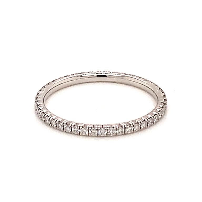 Étincelle de Cartier Eternity Diamant-Ehering 0,22 Karat 18K Weißgold im Zustand „Hervorragend“ im Angebot in Honolulu, HI