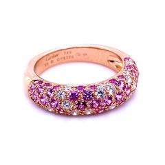Etincelle De Cartier Ring aus 18 Karat Roségold mit rosa Saphir und Diamant