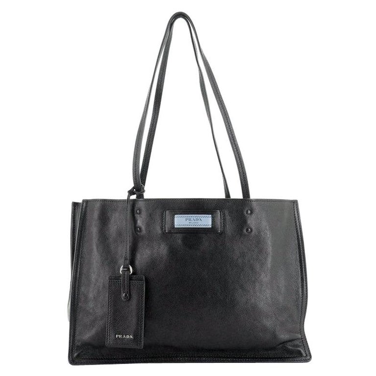 Etiquette Tote  Glace Calfskin Medium For Sale
