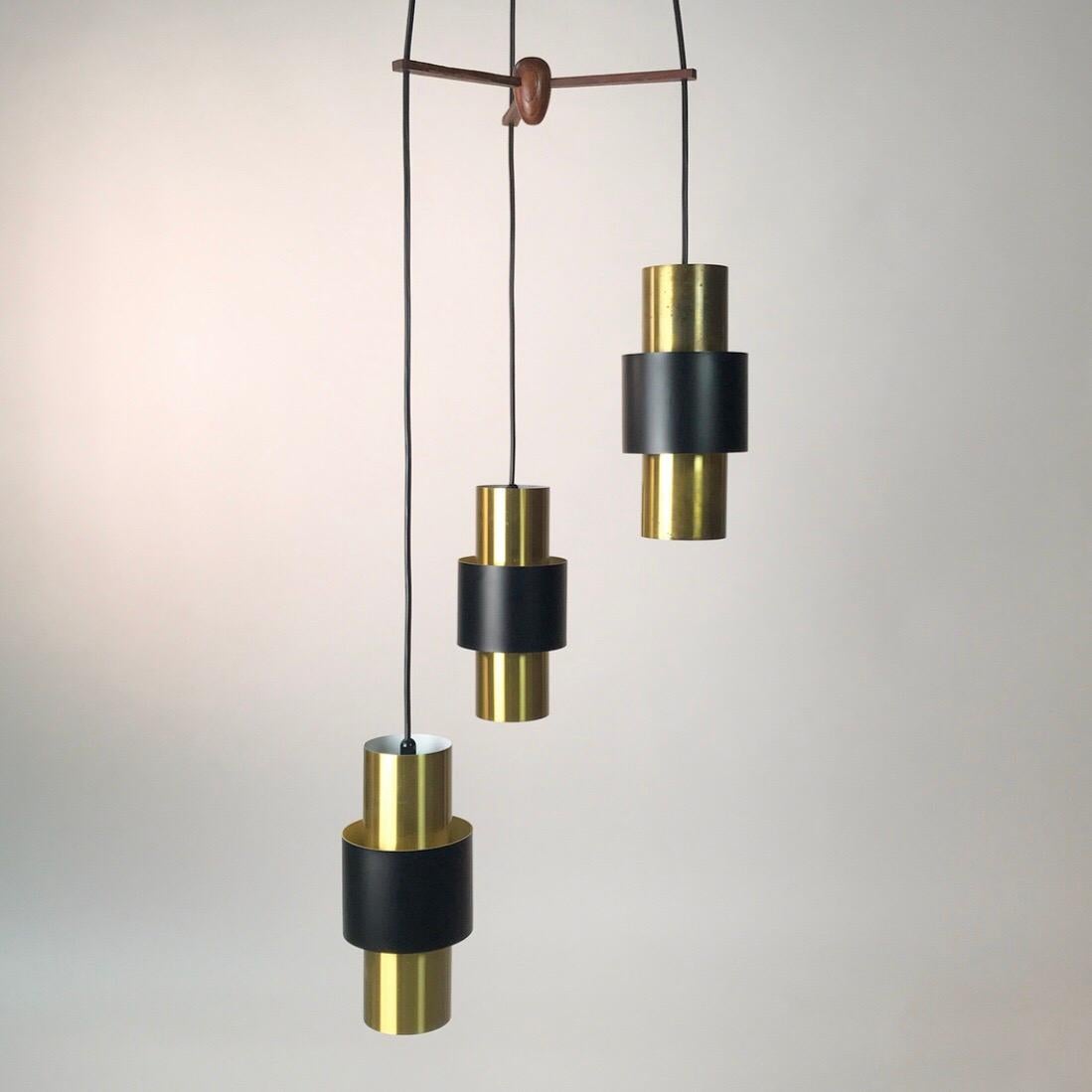 Etna Chandelier by Jo Hammerborg for Fog and Morup, Denmark 1960s In Good Condition In Haderslev, DK