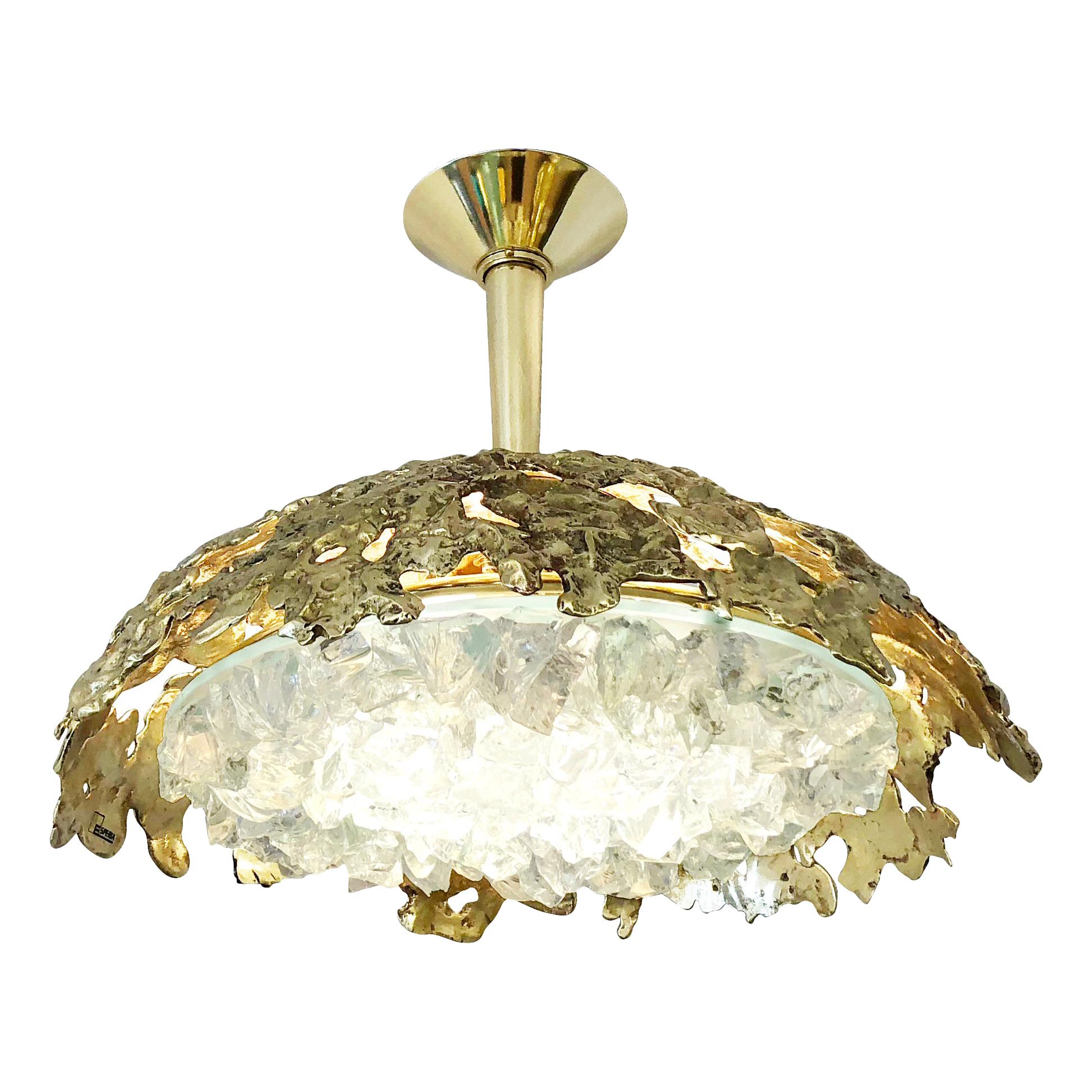 Etna N.21 Ceiling Light by Gaspare Asaro For Sale