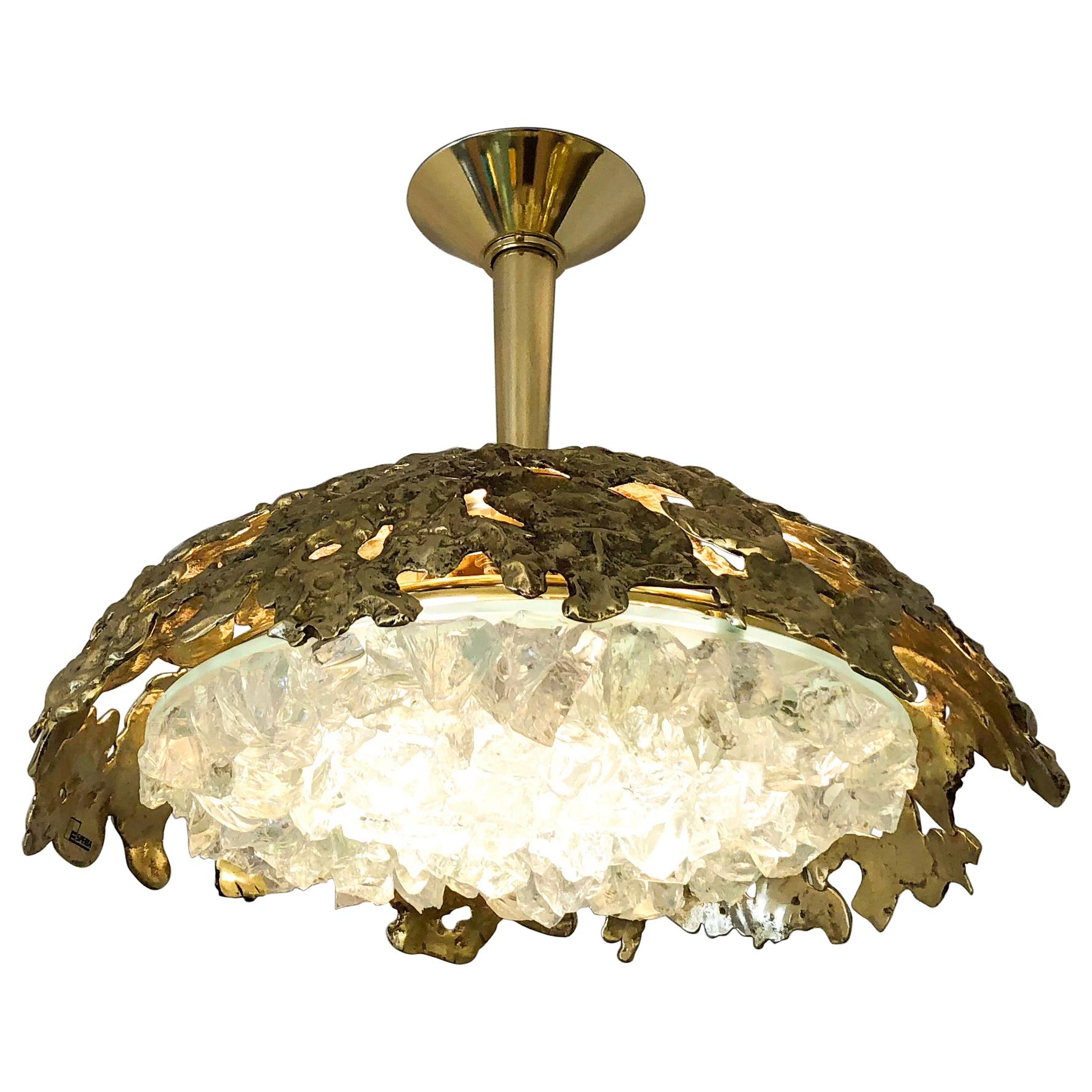 Etna N.21 Ceiling Light by Gaspare Asaro For Sale