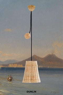 Etna Piccolo Rattan Pendant Light, by DUNLIN