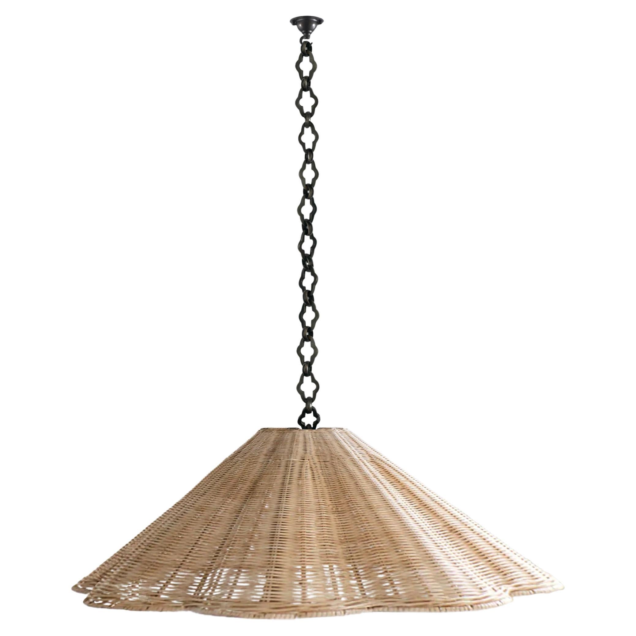 Ciondolo Etna Rattan XL con catena, di DUNLIN