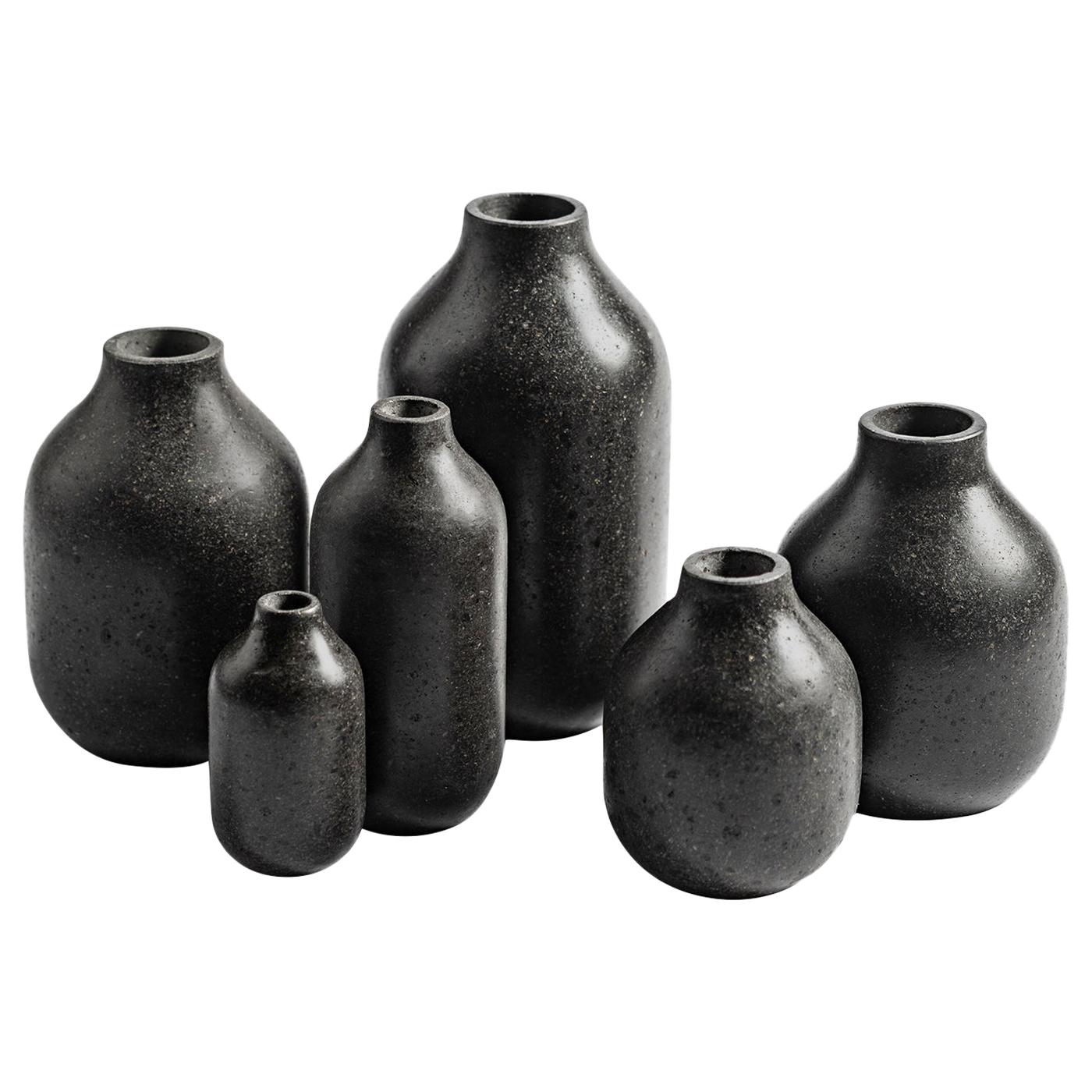 Etna Vases #2 Set of 6 by Martinelli Venezia Studio For Sale