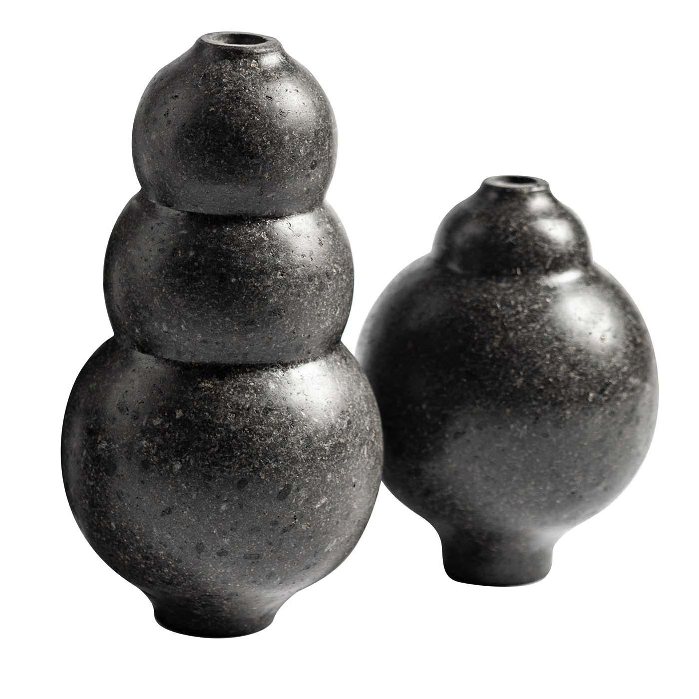 Contemporary Etna Vases #3 Set of 4 by Martinelli Venezia Studio For Sale