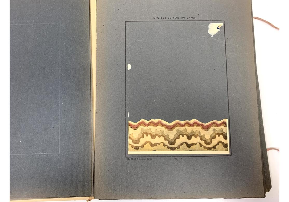 Beaux Arts Etoffes De Soie Du Japon Published Henri Ernst Plus Other Loose Plates For Sale