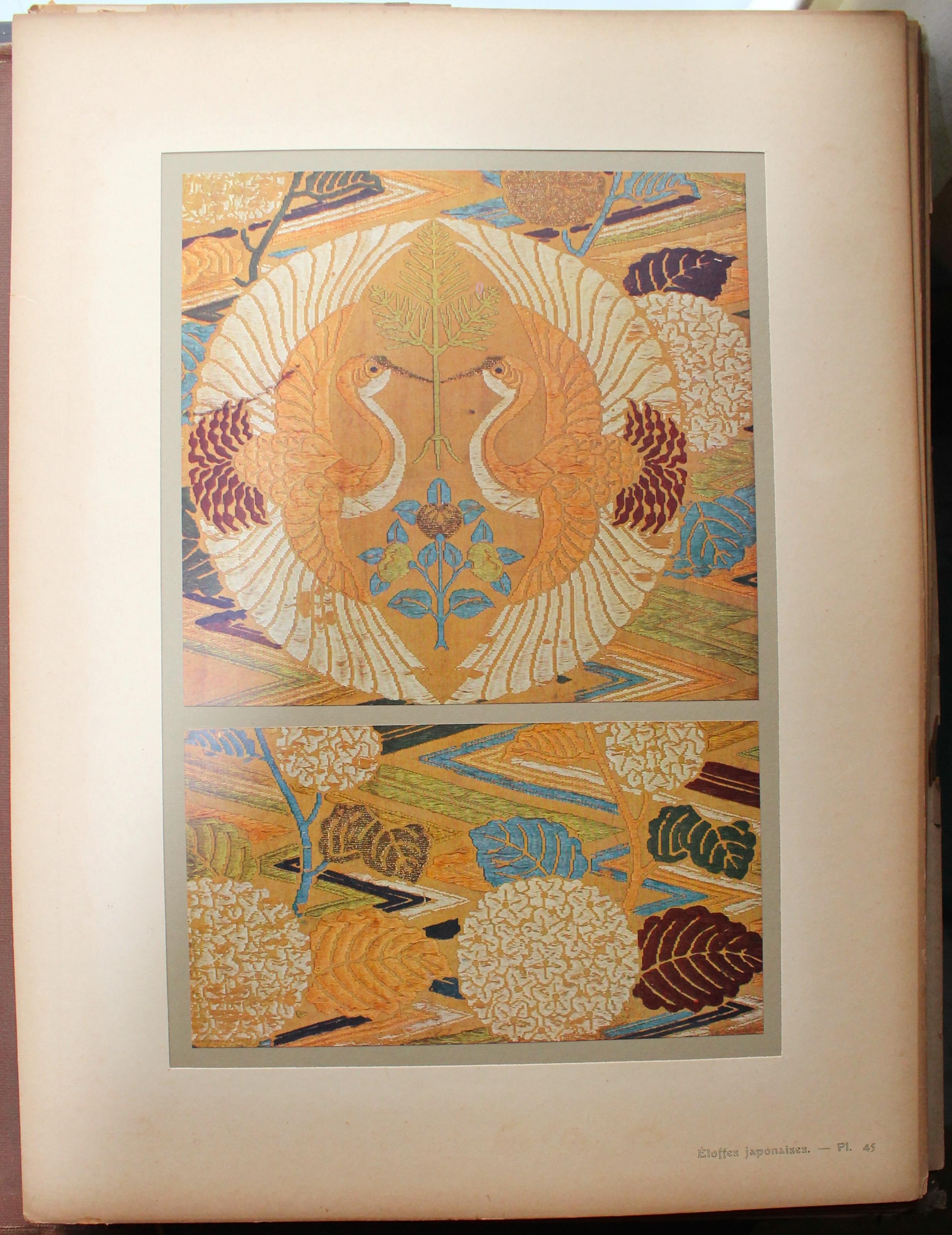 Etoffes Japonaises 'Tissues Et Brochees' Complete Folio of Fabric Designs For Sale 3