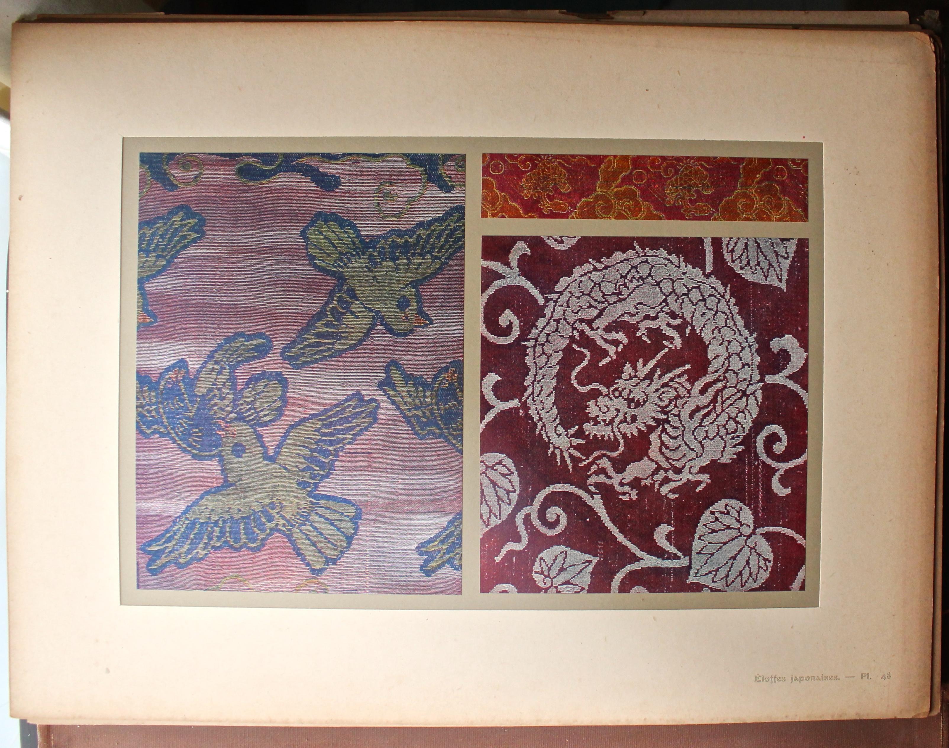 Etoffes Japonaises 'Tissues Et Brochees' Complete Folio of Fabric Designs For Sale 4