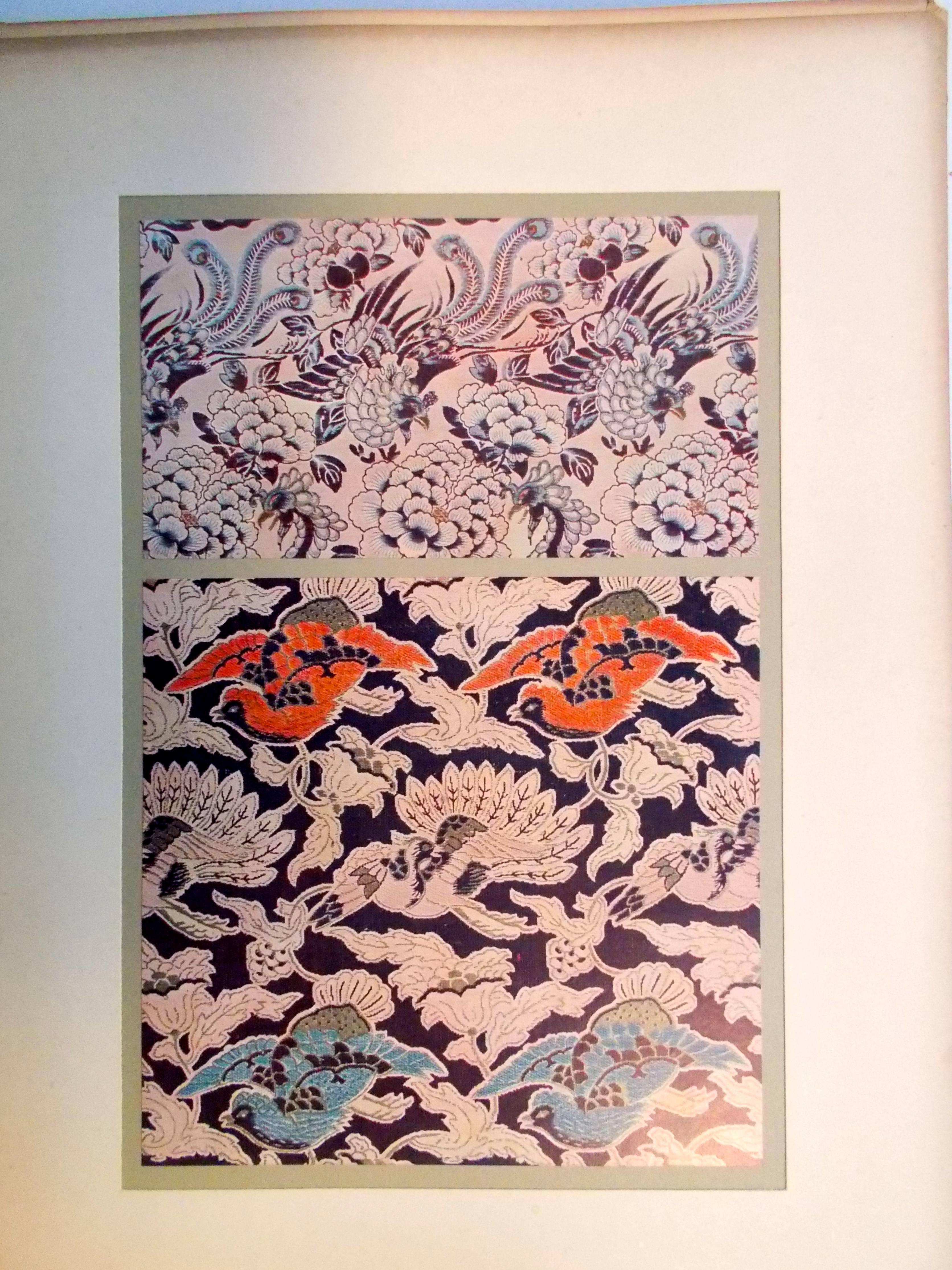 Français Etoffes Japonais « Tissues Et Brochees » - Folio complet de motifs de tissus en vente