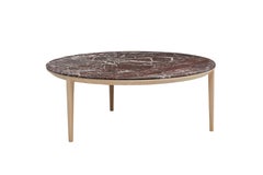 SP01 Etoile Coffee Table in Red Rosso Levanto Marble, Made in Italy