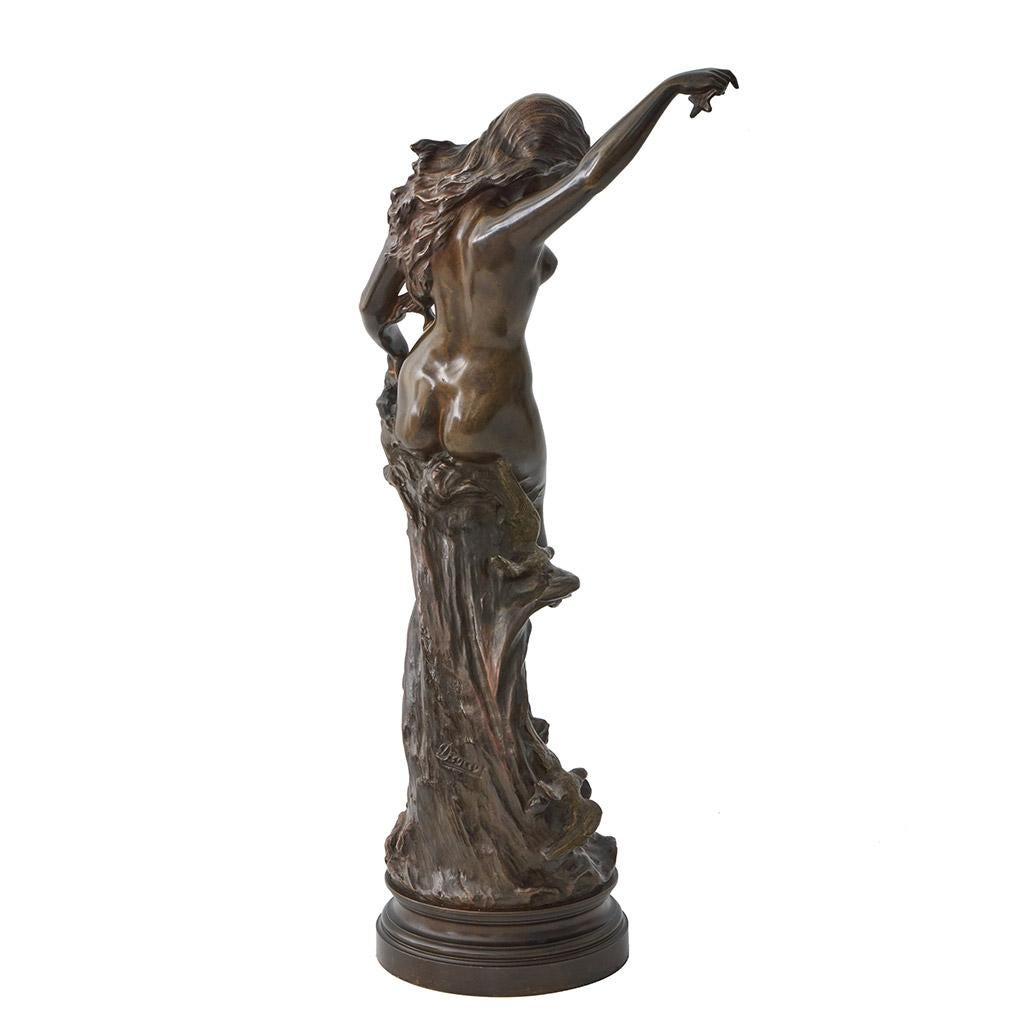 Bronze 'Etoile de Mer' An Art Nouveau bronze sculpture by Èdouard Drouot (1859-1945 For Sale