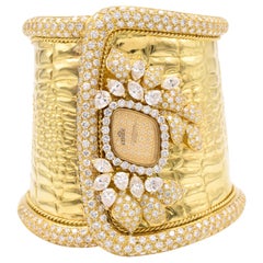 Orologio da polso Etoile con diamanti in oro giallo 18 carati