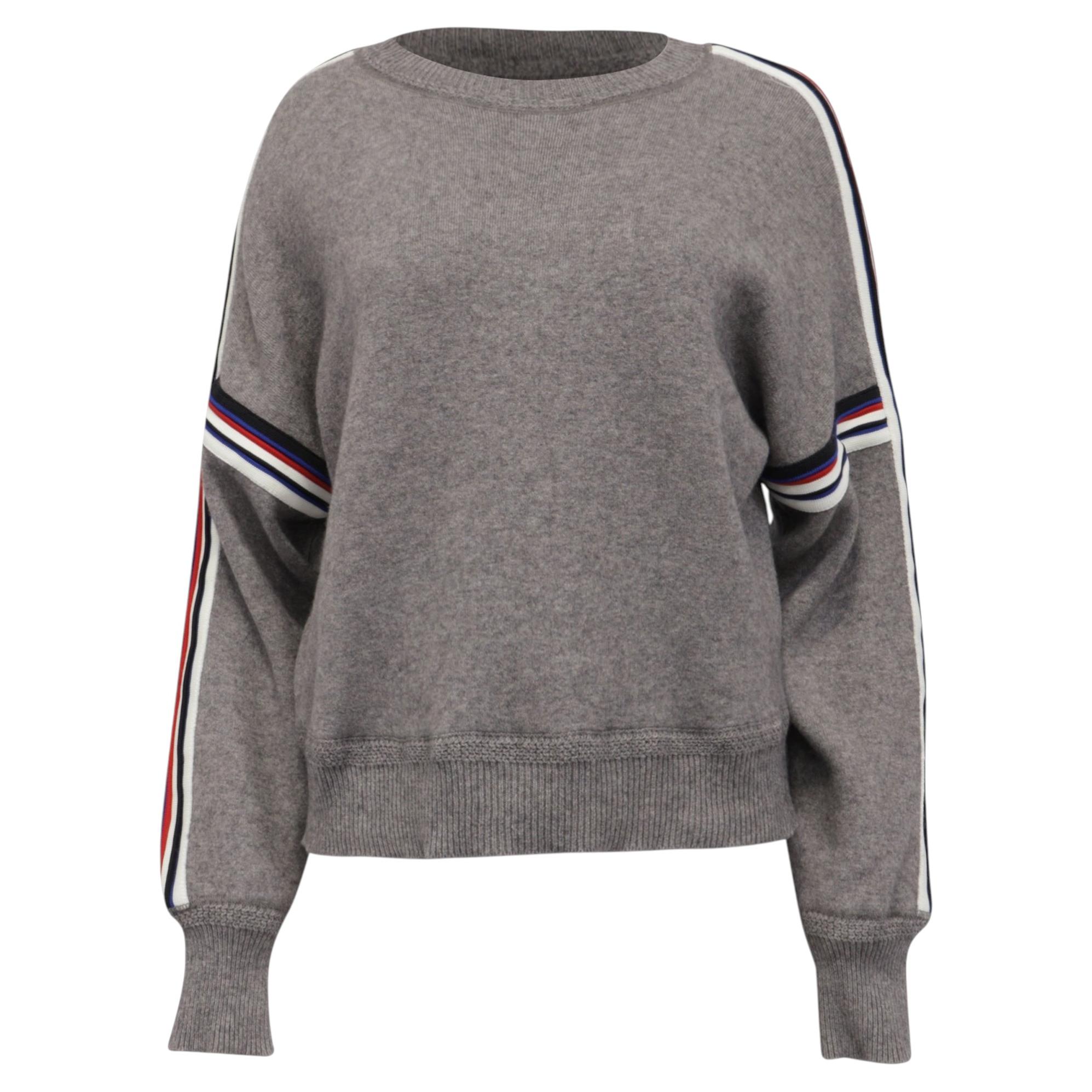Pre-owned Isabel Marant �toile Kao Cropped Oversized Sweater In Grey Cotton In Gray