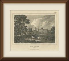 Eton College, Buckinghamshire, Thames Valley View, Engraving, after Powell, 1818