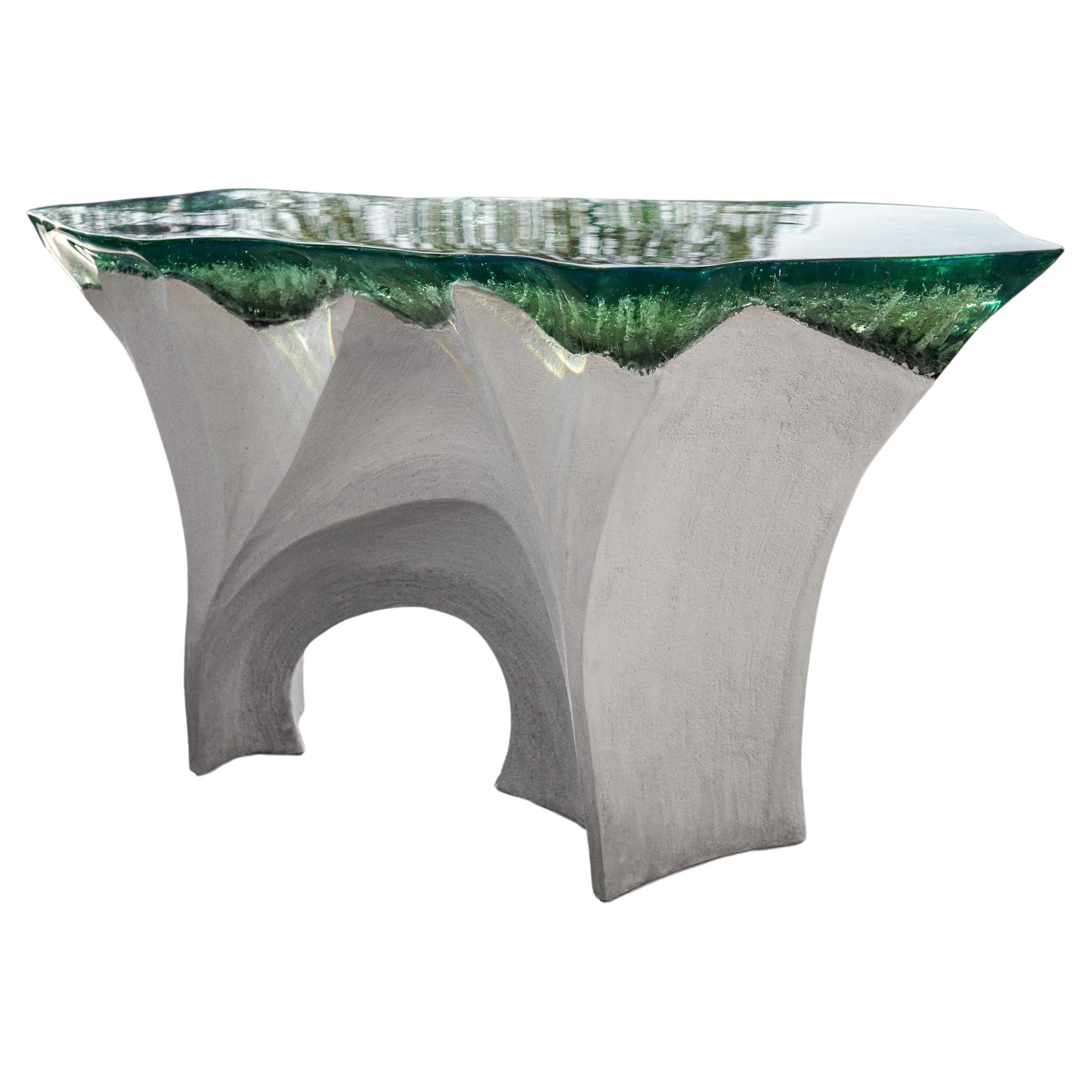 Sculptural Design Etretat Bench / Console by Eduard Locota For Sale