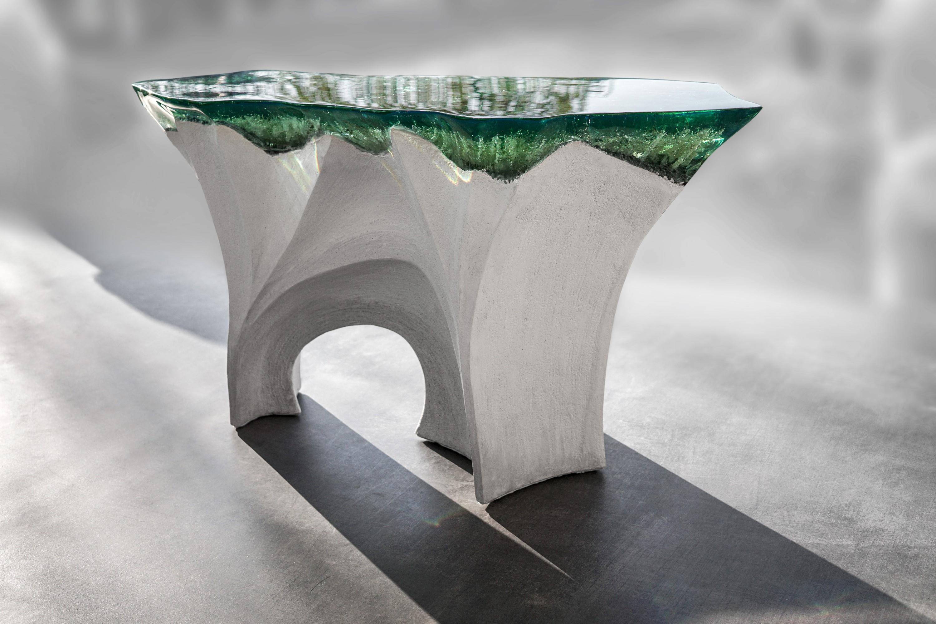 Balkan Eduard Locota Contemporary Console from Etretat Collectible Design Collection For Sale