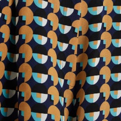 Etro 2019 Pantalon große FR40 Breites Bein Geometrische Seidenhose IT44 US29 L Prismavoll