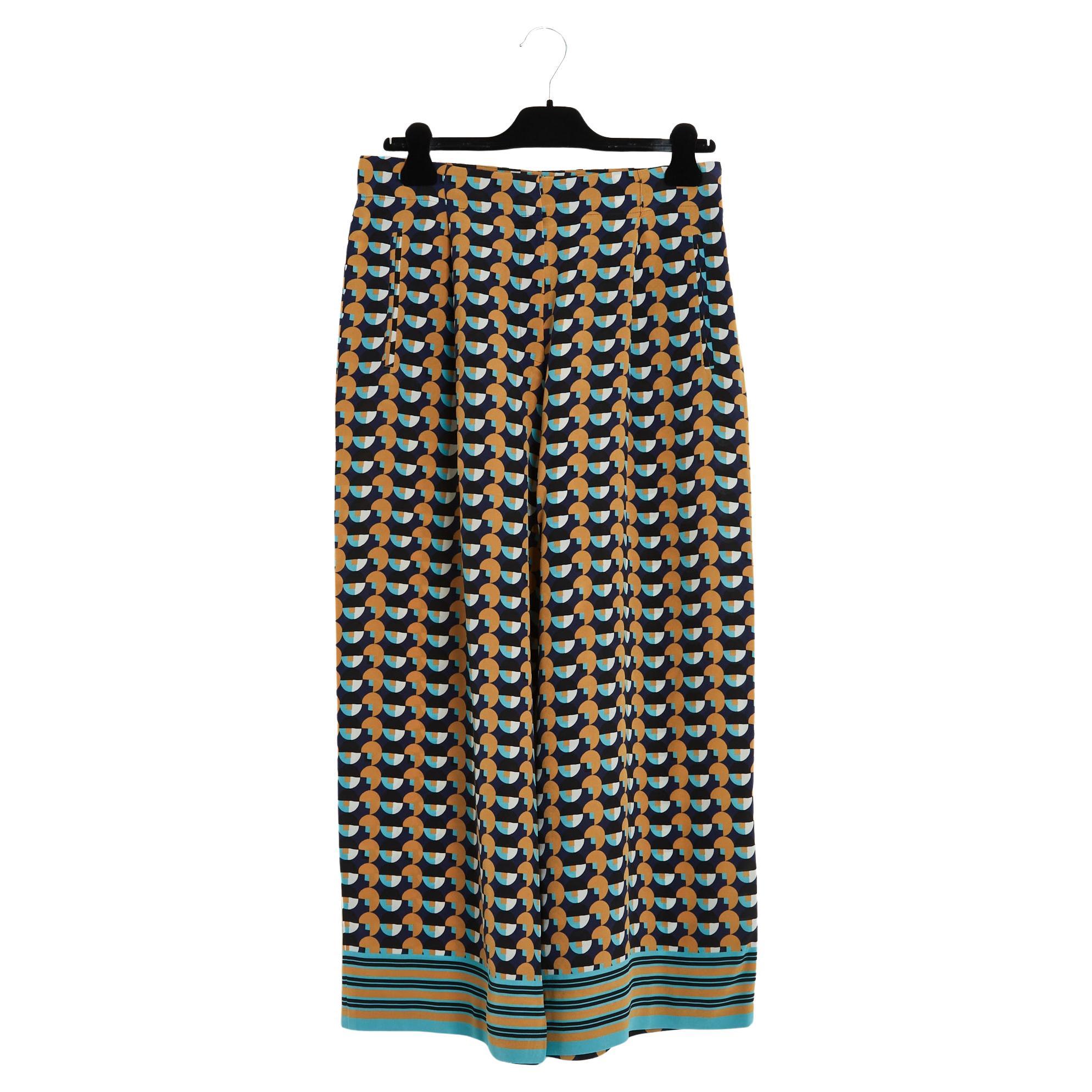 Etro 2019 Pantalon large FR40 Pantalon géométrique à jambes larges IT44 US29 L Pristine