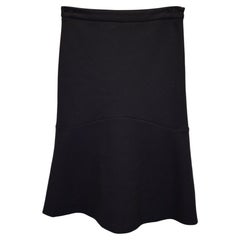 Etro A-Line Knee-Length Skirt in Black Rayon