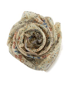 Etro Abstract Pattern Silk Sheer Scarf