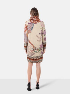 Etro Abstract Pattern Wool Knit Dress Size S