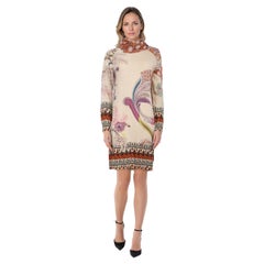 Etro Abstract Pattern Wool Knit Dress Size S