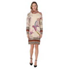 Etro Abstract Pattern Wool Knit Dress Size S